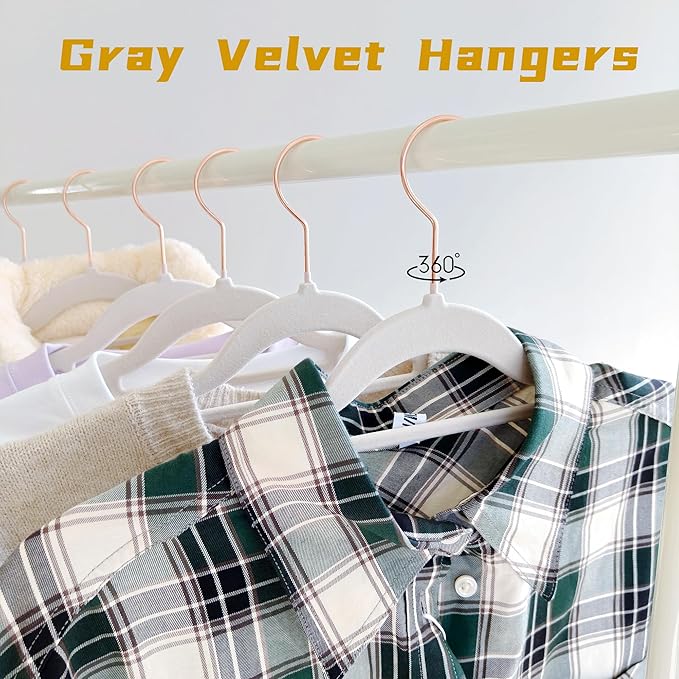 Gray Velvet Hangers 50 Pack - Image 5