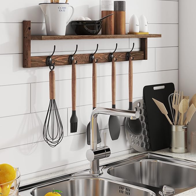 BAMEOS Wall Mounted Coat Rack - Image 5