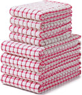 Homaxy Kitchen Towels and Dishcloths Set, 16 x 25 and 12 x 12 Inches, Super by Homaxy