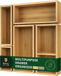 ROYAL CRAFT WOOD Premium Carbonized Bamboo Decorative Boxes by RoyalCraftWood