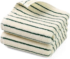 Jacquotha Green Striped Hand Towels by Jacquotha