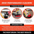 Drillbrush Heavy Duty Stiff Bristle Brush Kit – Power Scrubber Attachment - Image 2