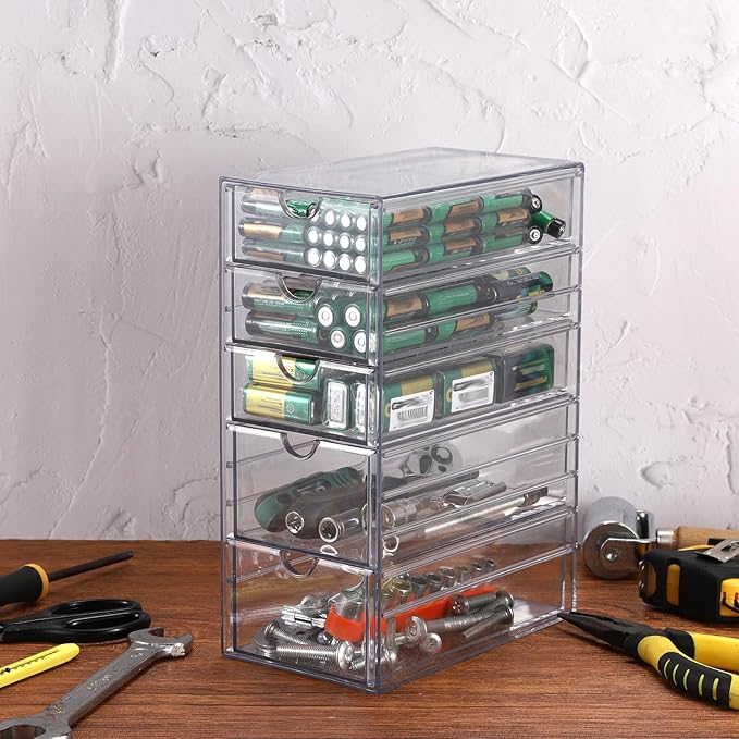 BTSKY Clear Plastic Battery Storage Organizer - Image 8