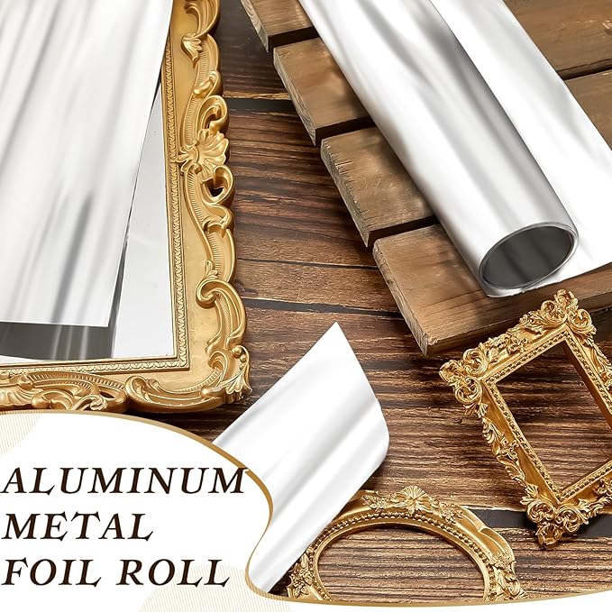 1 Roll Widen Aluminum Metal Crafts DIY Foil 18 Inch x 10 ft x 0.1 mm Thick - Image 4