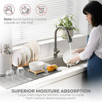 Large Stone Dish Drying Mat for Kitchen Counter, Foldable Water Absorbing - Image 7