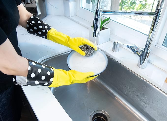 Glam Gloves Diswasher's Thick Latex Gloves - Image 9