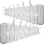 WEBI Coat Rack Wall Mounted, 38 9/16" Long, 10 Triple Hooks, Wood Coat Hooks by WEBI