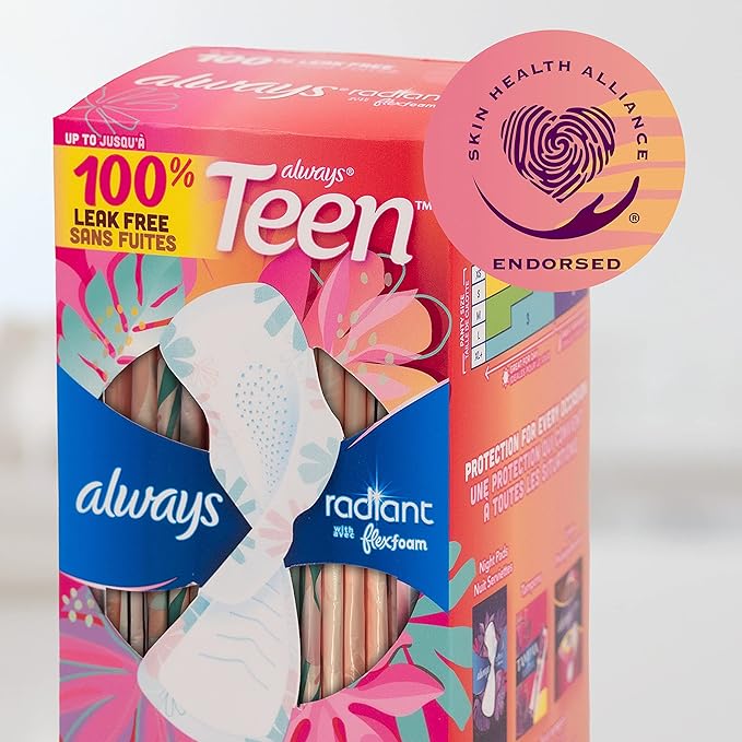 Always Radiant Teen Pads, Size 1, - Image 11