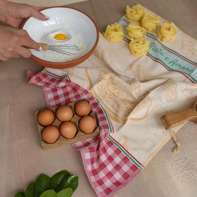 sea me at home 100% Cotton French Jacquard Kitchen Tea Towel Set of 4 - Image 5