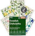 FEBU Swedish Dishcloths for Kitchen | 5 Pack Italian Summer Reusable Paper by FEBU