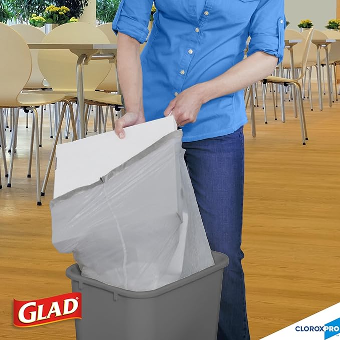 CloroxPro Glad ForceFlex 13 Gallon Tall Kitchen Drawstring Trash Bags, 100 Ct - Image 7