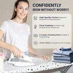 Ironing Board Cover and Pad 15"x54" Extra Thick Natural Cotton, Scorch and - Image 5