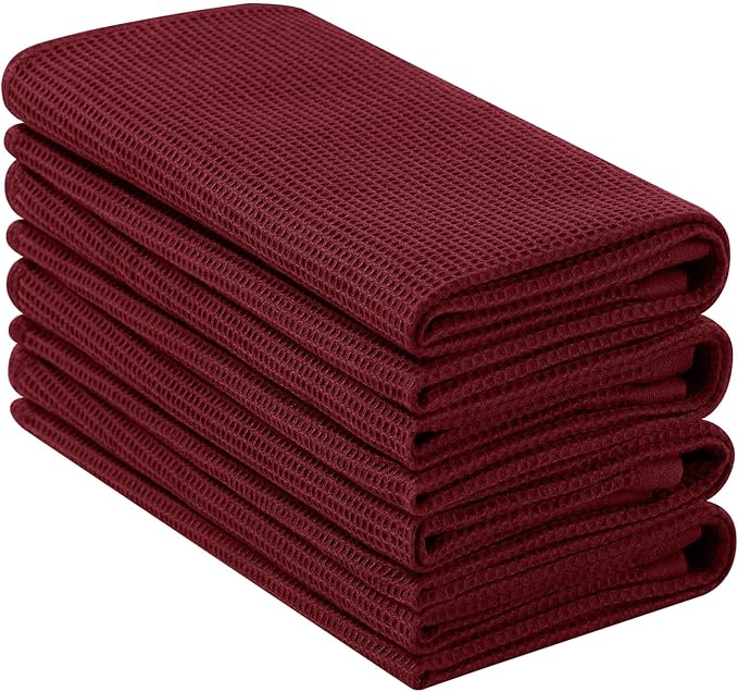 Homaxy 100% Cotton Waffle Weave Kitchen Towels by Homaxy