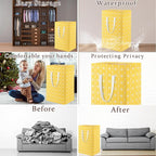 Waterproof Laundry Hamper Collapsible Laundry Basket Leather Handle Laundry Bag - Image 3