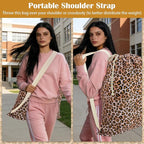 Canvas Laundry Bag with shoulder Strap 24"Wx 29"H, Large Drawstring Dirty - Image 5