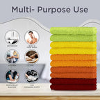 DecorRack 20 Pack 100% Cotton Wash Cloth, Luxurious Soft, 12 x 12 inch Ultra - Image 2