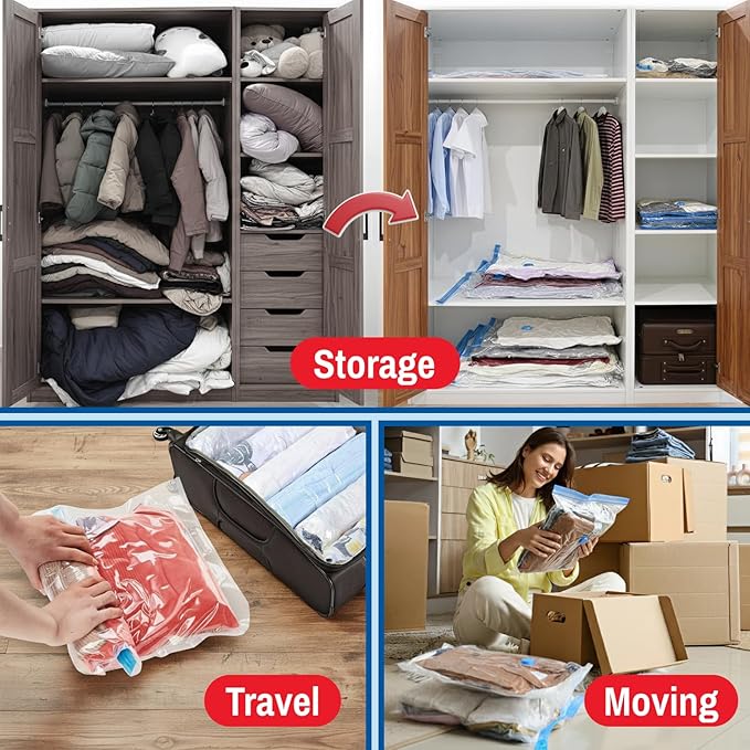 Spacesaver 4 Pack Jumbo Vacuum Storage Bags - Image 8