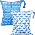 Shappy 2 Pcs Large Travel Laundry Bag Washable Waterproof Wet Dry Large Dirty by Shappy