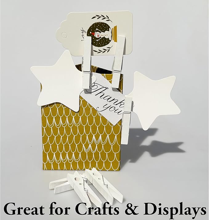 LWR CRAFTS Wooden Small Clothespins 1-7/8" 4.8cm 50 Pieces Per Pack - Image 2