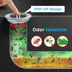 1S-Install Upgraded Kitchen Sink Strainer & Stopper – Pop-Up Fast Drain - Image 5