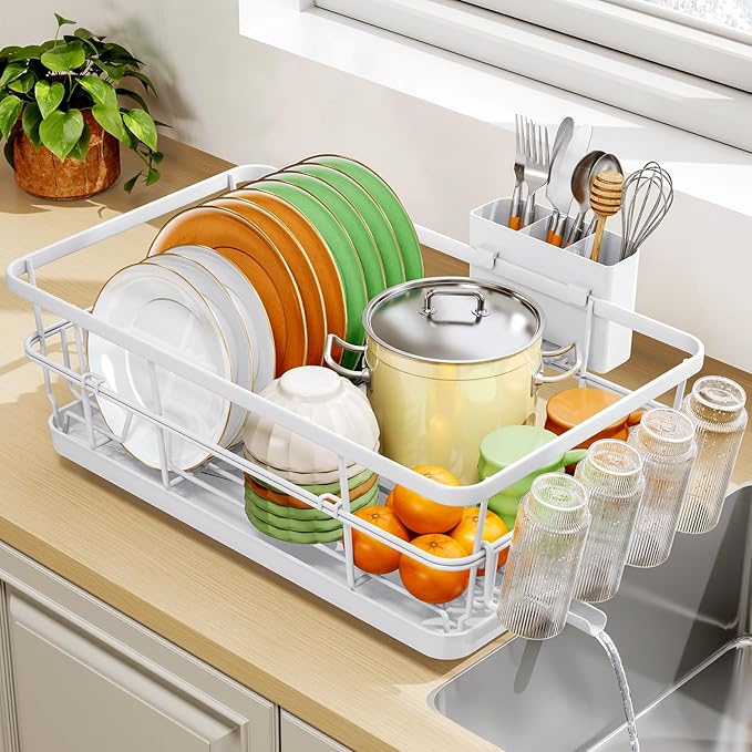 TOOLF Large Dish Drying Rack for Kitchen Counter, Kitchen Dish Racks by TOOLF