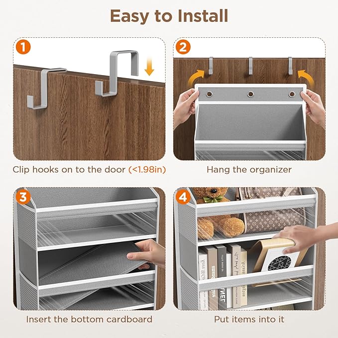 Over The Door Organizer, 7 Tier Door Hanging Organizers - Image 6