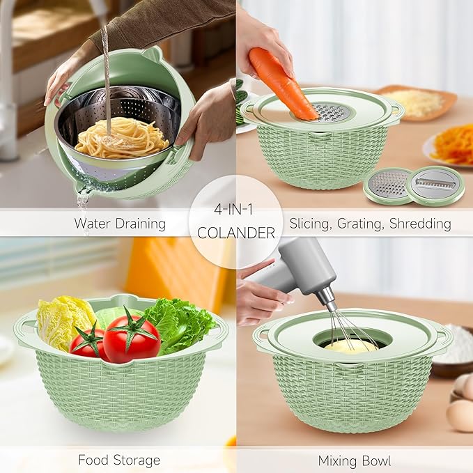 4-1 Strainer Bowl with Lid Set - Image 2
