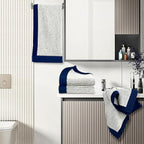 Cleanbear Hand Towels for Bathroom Set of 4, Jacquard Weave Bath Hand Towels - Image 5