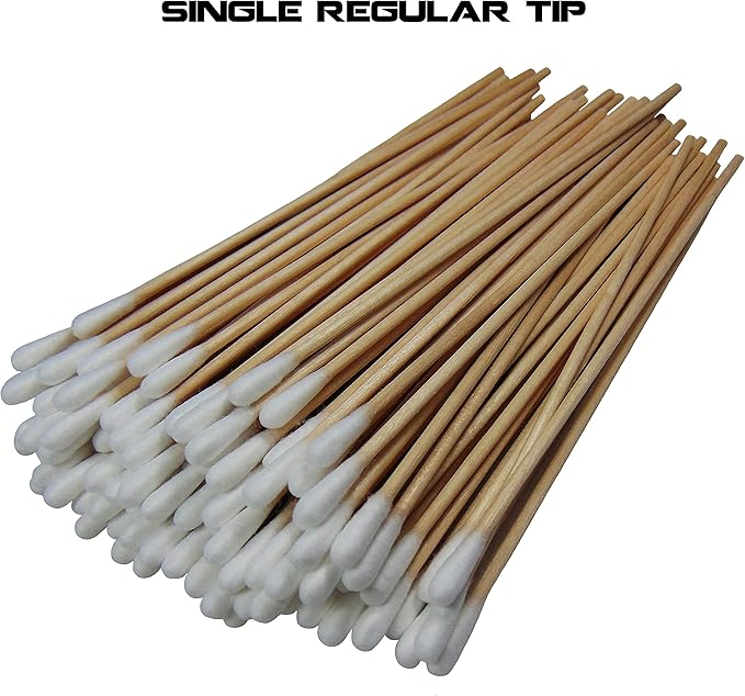 Type-III 100pc Gun Cleaning 6 Inch Double Sided Cotton Swabs - Image 4