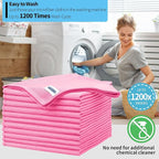HOMERHYME Microfiber Cleaning Cloth, 12 Pack Window Glasses Cleaning Cloth - Image 6
