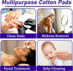Premium Cotton Pads for Face, 100% Pure & Natural Organic Cotton Rounds - Image 5