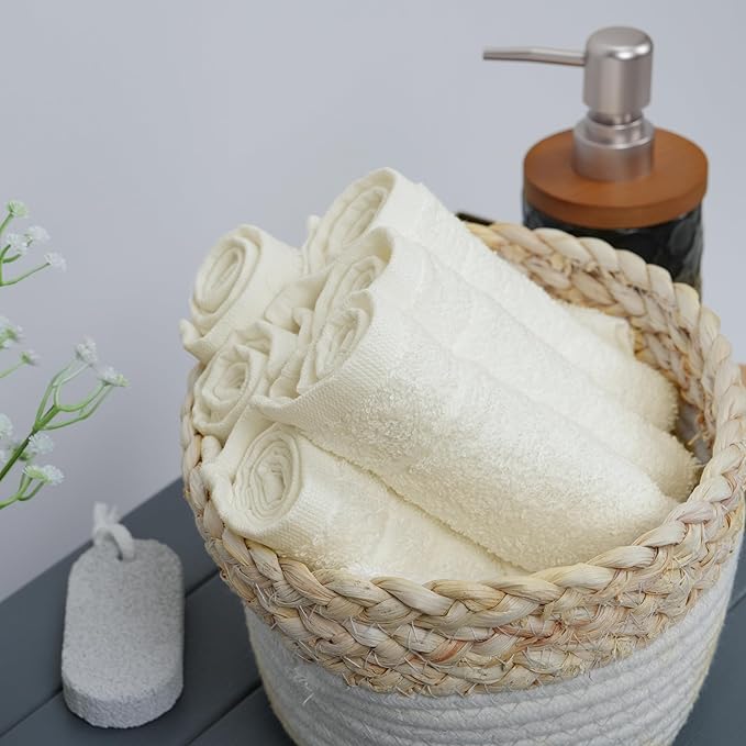 Tens Towels Pack of 60 Washcloths, 12 x 12 Inches, Lighter Weight, Quick to Dry - Image 4