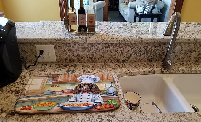 Caroline's Treasures DAC6220DDM Boykin Spaniel The Chef Dish Drying Mat - Image 2