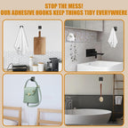 6 Pcs Adhesive Wall Hooks for Hanging - Image 4