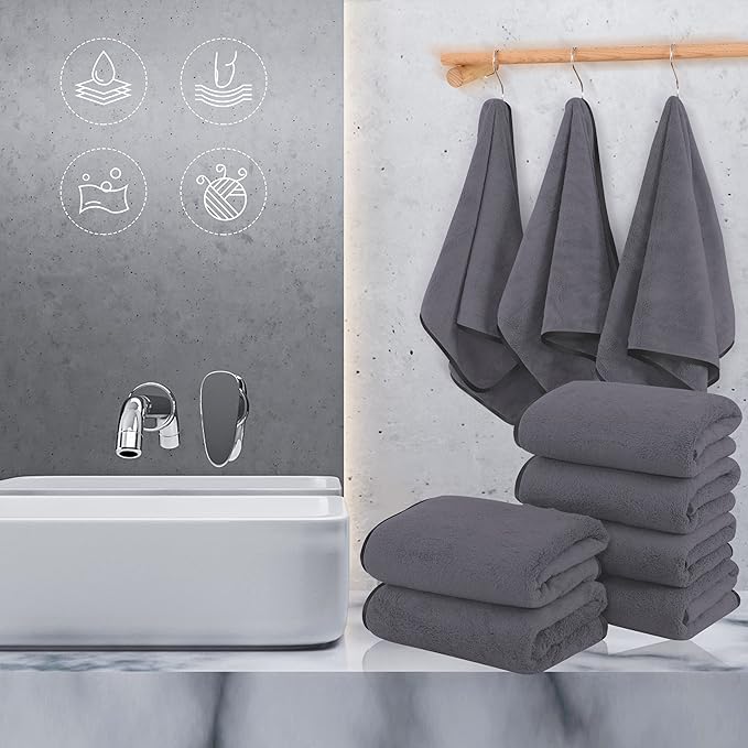 TENSTARS Silk Hemming Hand Towels - Image 3
