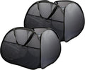 2 Pack Collapsible Laundry Baskets, 90L Large Foldable Laundry Basket, Durable by Bemkoo