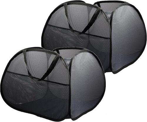 2 Pack Collapsible Laundry Baskets, 90L Large Foldable Laundry Basket, Durable by Bemkoo