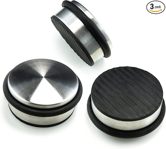 Stainless Steel Door Stopper 4"x1.85"– Premium SofiHome Top Durability Door by SofiHome