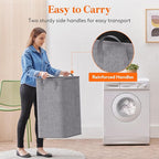 Lifewit 80L Large Tall Laundry Hamper, Collapsible Laundry Basket - Image 5