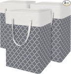 BlissTotes 3-Pack Laundry Basket, Freestanding＆Waterproof Laundry Hamper by BlissTotes