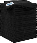 HOMEXCEL Black Microfiber Cleaning Cloth 20 Pack 11.5 x 11.5 inch Microfiber by HOMEXCEL