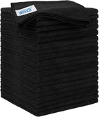 HOMEXCEL Black Microfiber Cleaning Cloth 20 Pack 11.5 x 11.5 inch Microfiber by HOMEXCEL