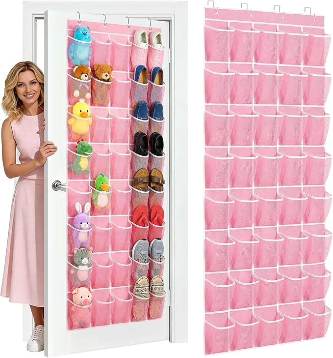 40-Pocket Over the Door Shoe Organizer by Unknown