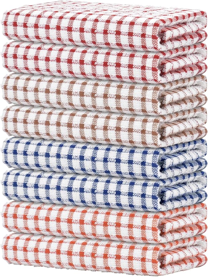Nialnant 8 Pack Kitchen Towels, Dish Towels by Nialnant