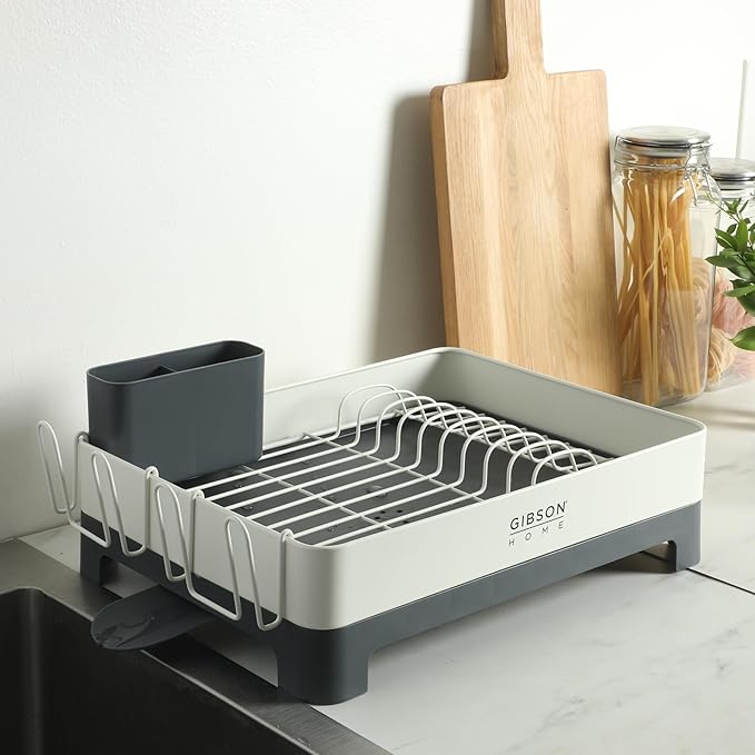 Gibson Home Nestcraft Full Size Rust Resistant Dish Rack - Image 4