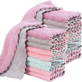 20 Pack Cleaning Cloth Kitchen Cloth, Dish Towels Super Absorbent Coral Velvet by MISSJOJIAY