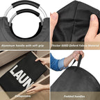 160L XX-Large Laundry Basket, Freestanding Tall Clothes Hamper, Collapsible - Image 6