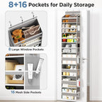 Over The Door Organizer, 8 Shelf Door Hanging Organizers - Image 4