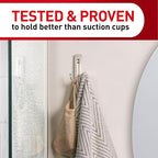 Command Large Double Bathroom Wall Hook, Damage-Free Hanging - Image 3