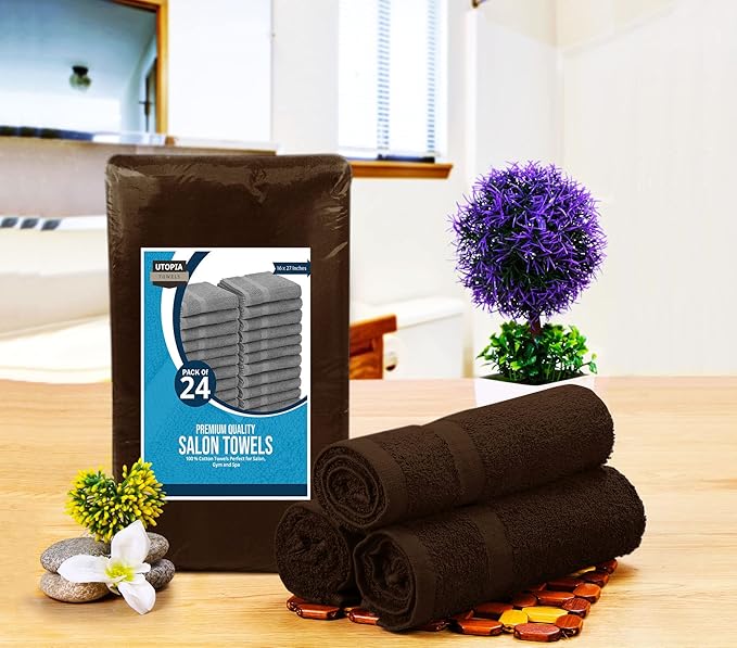 Utopia Towels, Salon Towel, Not Bleach Proof, 16 by 27 Inches, Highly Absorbent - Image 2